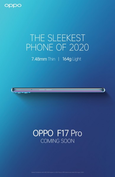 oppo F17 Pro即将推出的是在25,000岁以下的“2020年”的“最可爱的电话”
