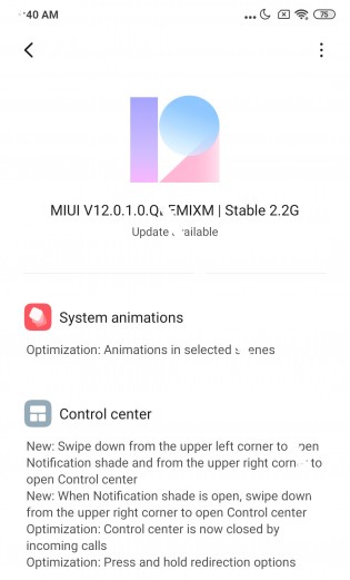 小米MI混合3收到MIUI 12全球稳定ROM