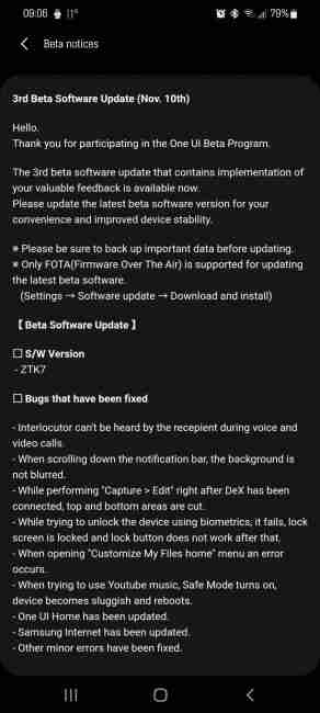 三星Galaxy S20获取大量的错误修复了最新的UI 3.0 Beta
