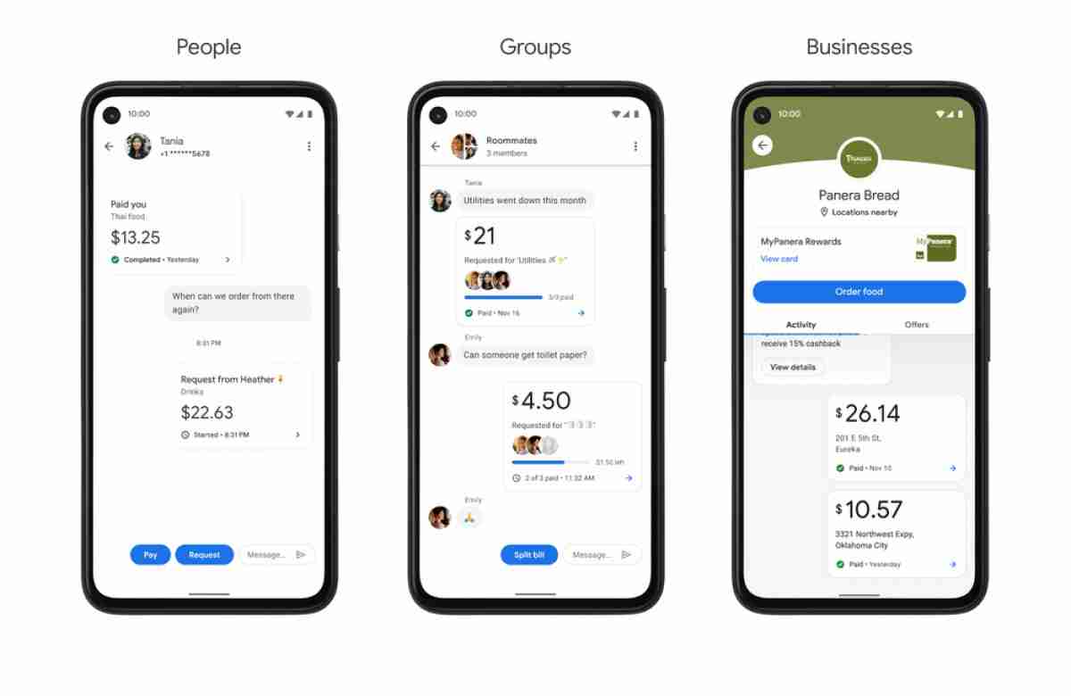 新的Google Pay看起来像聊天应用程序，在2021年推出Plex Banking Service