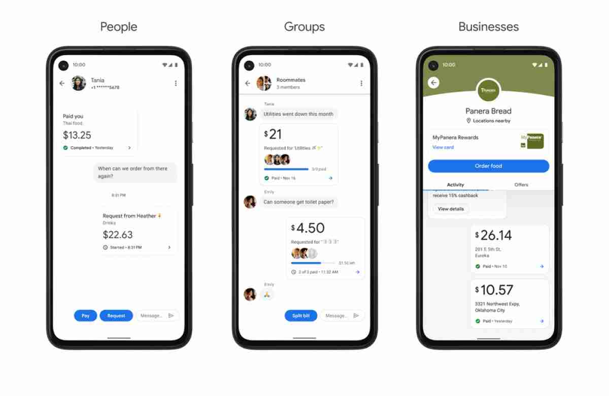 新的Google Pay看起来像聊天应用程序，在2021年推出Plex Banking Service