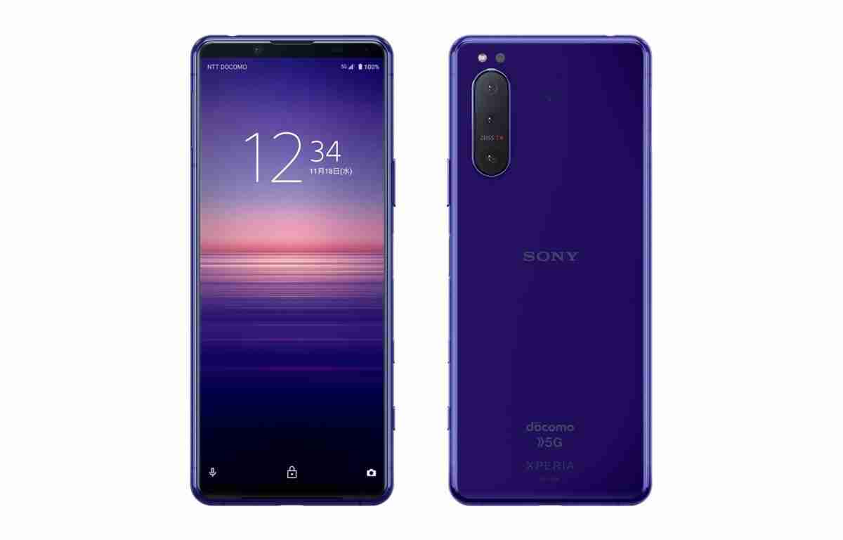 日本有一个紫色索尼Xperia 5 II