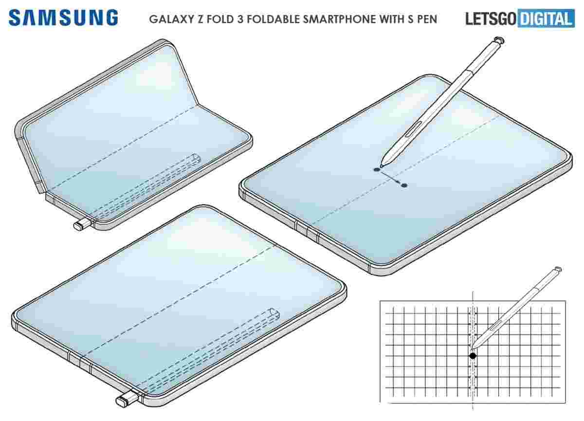 三星Galaxy Z折叠3可能会获得S笔，专利显示