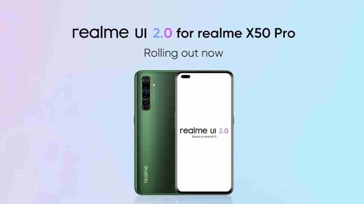 Realme X50 Pro 5G获取Android 11的Realme UI 2.0稳定更新