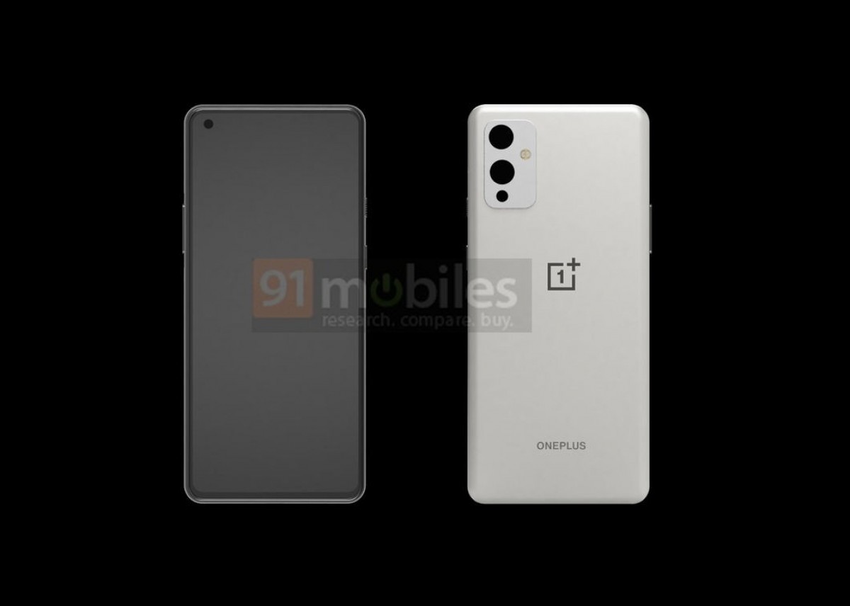 第一个OnePlus 9 CAD渲染表面