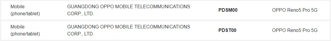 Oppo Reno5 Pro 5G Moniker在即将推出之前确认