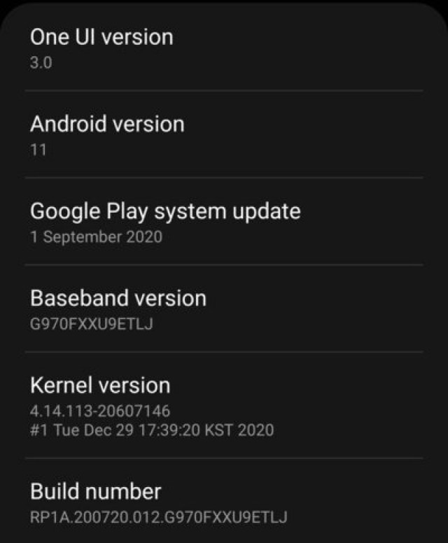 Android 11和One UI 3.0更新现已为Galaxy S10系列而居住