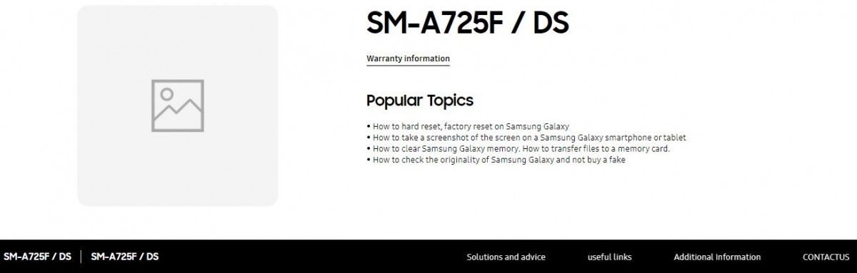 Samsung Galaxy A72 4G即将推出，因为其支持页面官方网站