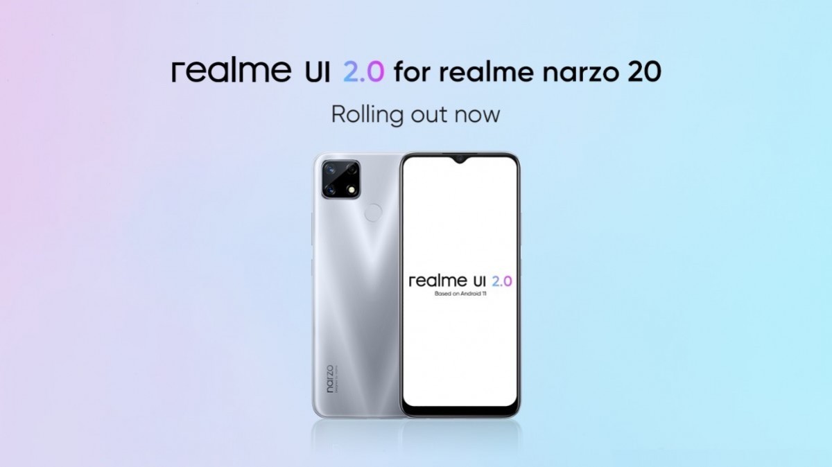 Realme Narzo 20接收Android 11的Realme UI 2.0稳定更新