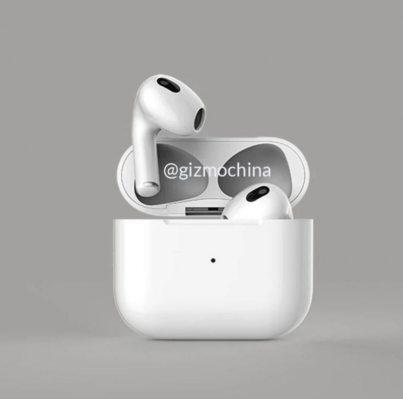 两个新图像显示Airpods 3没有硅胶尖端