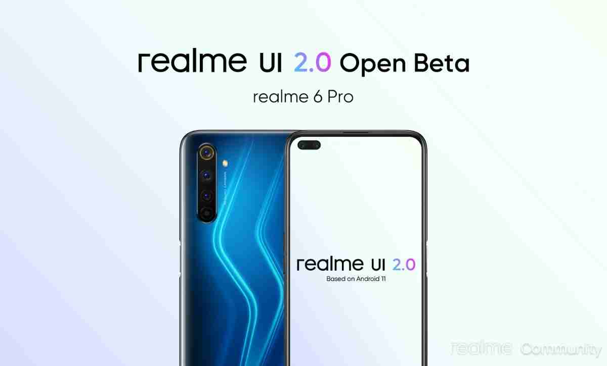 Realme UI 2.0 Open Beta现在可供选择6 Pro，Narzo 20 Pro