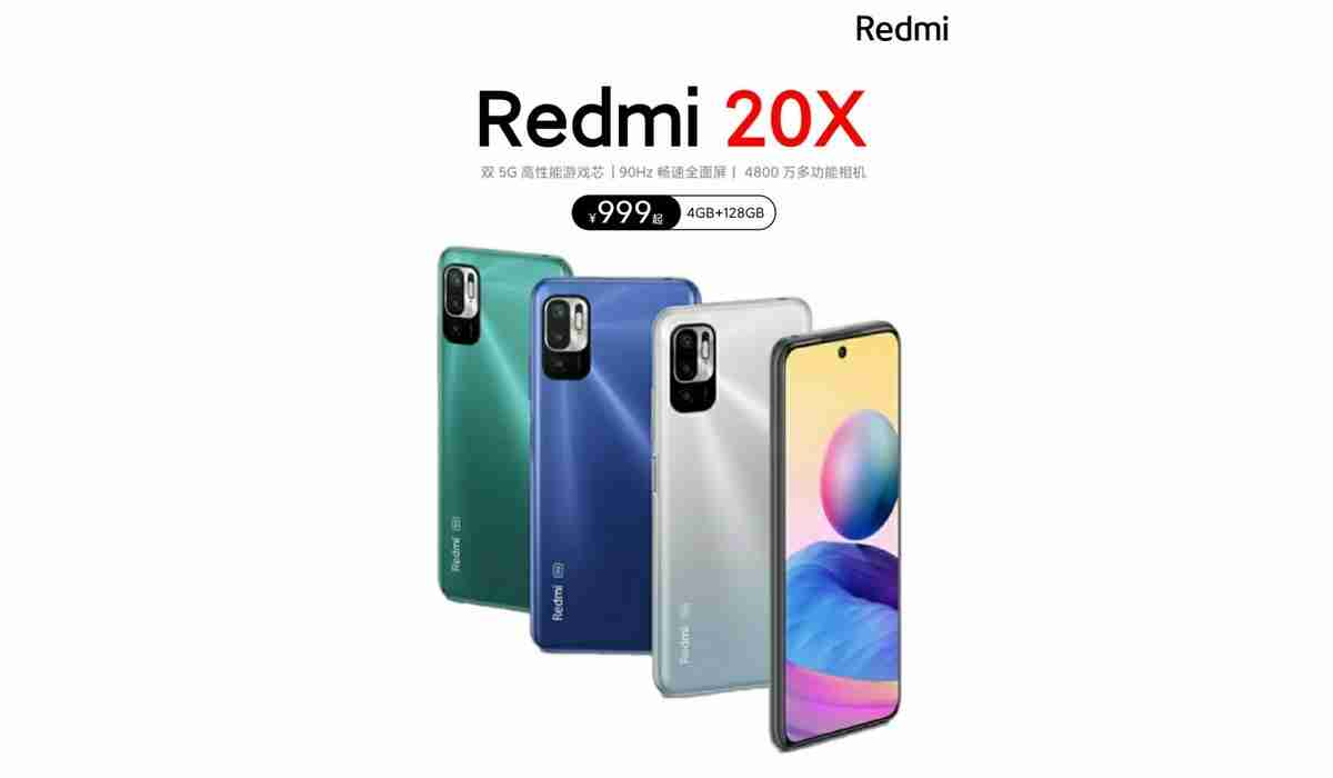 redmi 20x促销海报泄漏显示颜色，暗示在规格